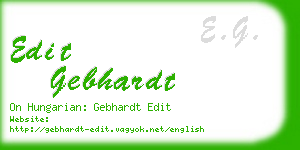 edit gebhardt business card